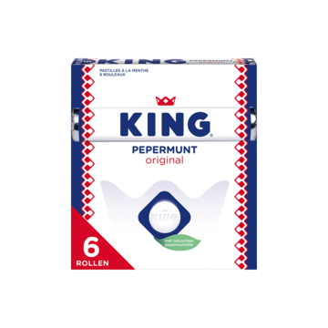 KING Pepermunt Original Rollen 6-Pack 6 x 44g
