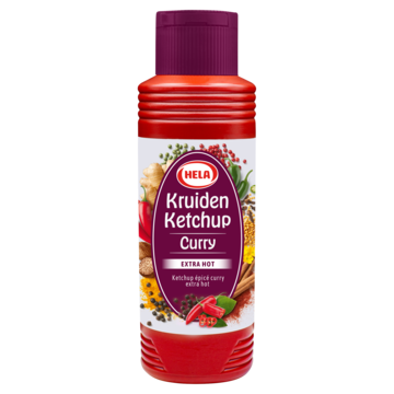 Hela Kruiden Ketchup Curry Extra Hot 300ml