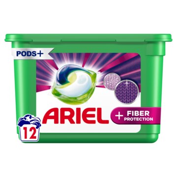 Ariel All-in-1 PODS, Vloeibaar Wasmiddel Wasmiddelcapsules +Extra vezelbescherming 12 Wasbeurten