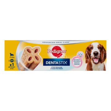 Pedigree Dentastix 2 Keer Per Week Medium 80 G Bij Jumbo pedigree kopen in de aanbieding