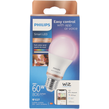 Philips Led Smart Bulb 60W E27 RGB bestellen? - Huishouden, dieren, servicebalie — Jumbo