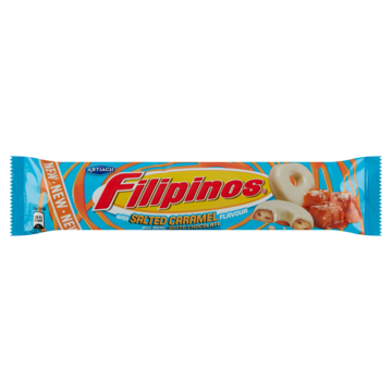 Artiach Filipinos with Salted Caramel Flavour and Real White Chocolate 128g