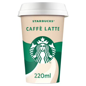 Starbucks Chilled Coffee Caffe Latte ijskoffie 220ml Aanbieding 2 Breakers a 200 gram of Starbucks bekers a 200220 ml