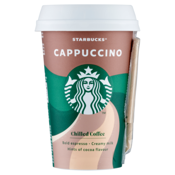 Starbucks Chilled Coffee Cappuccino ijskoffie 220ml Aanbieding 2 Breakers a 200 gram of Starbucks bekers a 200220 ml
