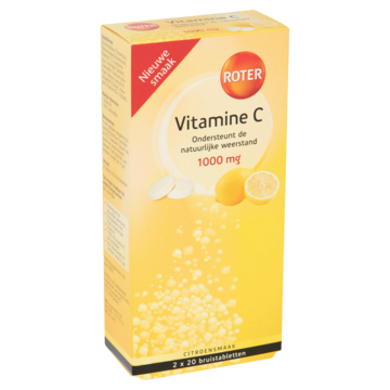 Roter Vitamine C bruistabletten citroen, 2 x 20 stuks