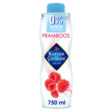 Karvan Cévitam Framboos Siroop 0% Suiker Toegevoegd 750ml