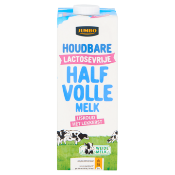 Jumbo Houdbare Lactosevrije Halfvolle Melk 1L