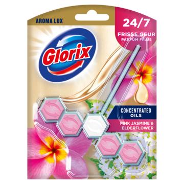 Glorix Aroma Lux WC Blok Pink Jasmine & Elderflower 1 stuk