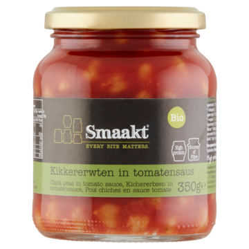 Smaakt Bio Kikkererwten in Tomatensaus 350g