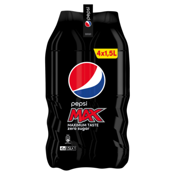 Pepsi Max Cola Multipack Fles 4 X 1,5L