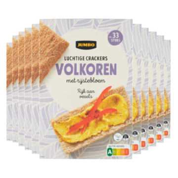 Jumbo Luchtige Crackers Volkoren met Rijstebloem 12 pack