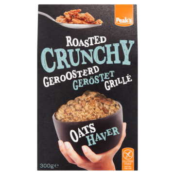 Peak's Crunchy Geroosterd Haver 300g