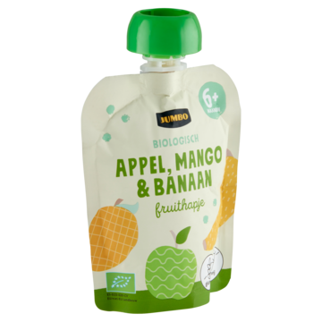 Jumbo Biologisch Fruithapje 6+ Maanden - Appel, Mango & Banaan 90g