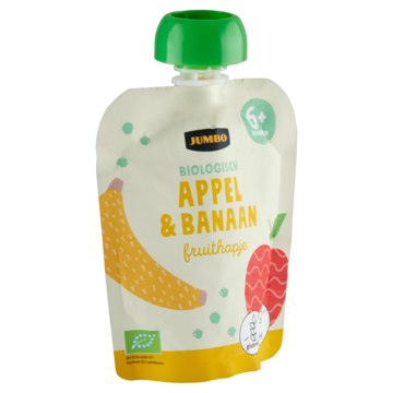 Jumbo Biologisch Fruithapje 6+ Maanden - Appel & Banaan 90g