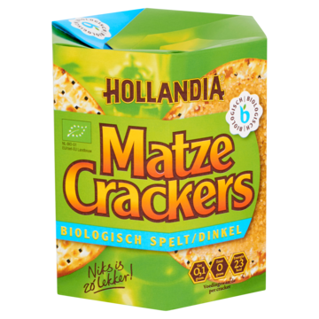 Hollandia Matze Crackers Biologisch Spelt/Dinkel 16 Stuks