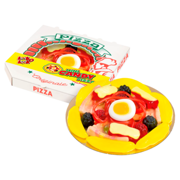 Look O Look Snoep pizza mini Uitdeel snoep Cadeau GeschenkDoos 85 gram