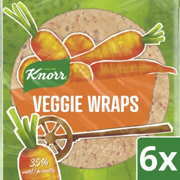 Knorr Veggie Wraps Wortel 6 stuks