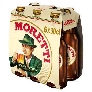 Birra Moretti L'Autentica Bier Fles 6 x 30cl