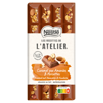 NESTLÉ L'ATELIER Melk Chocolade Reep Karamel Hazelnoot