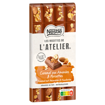 NESTLÉ L'ATELIER Melk Chocolade Reep Karamel Hazelnoot