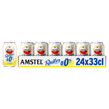 Amstel Radler Bier Citroen Blik 24 x 33 Tray - Wijn, bier, sterke drank — Jumbo Supermarkten