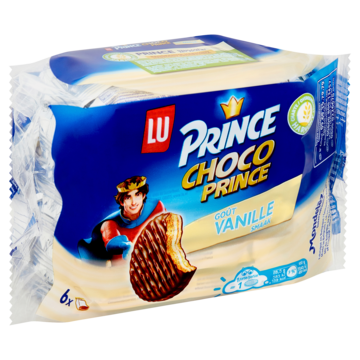 LU Prince Choco Prince Koeken met Chocolade en Vanille 170g