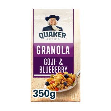 Quaker Granola Goji Blauwe Bes 350gr Bestellen Brood Cereals Beleg Jumbo Supermarkten