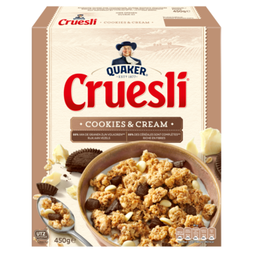 Quaker Cruesli Cookies & Cream 450gr