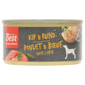 Best for your friend Hond stoommaaltijd Kip/Rund (95 gram)