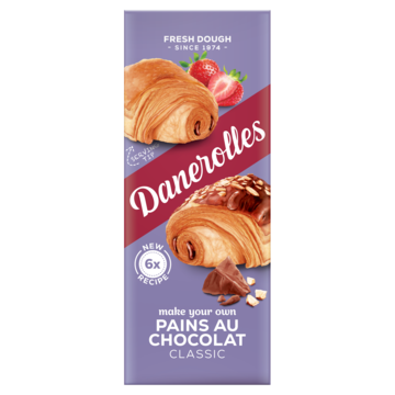 Danerolles Fresh Dough Pains au Chocolat Classic 6 Stuks 275g