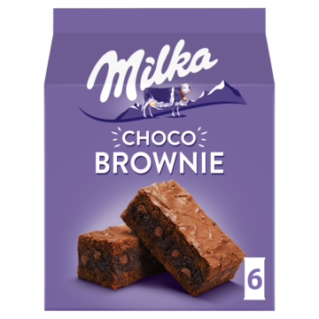 Milka Choco Brownie Chocolade Cakejes 6 Stuks 150g