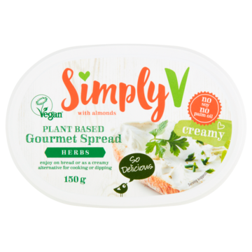 Simply V Gourmet Spread with Almonds Herbs 150g