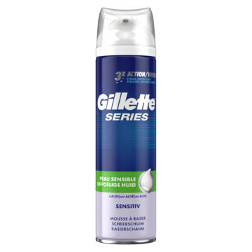 Gillette Series Gevoelige Huid Scheerschuim Voor Mannen 250 ml