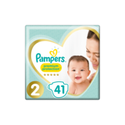 Pampers Premium Protection Maat 2, x41 Luiers, 4kg-8kg Productfoto 180x180