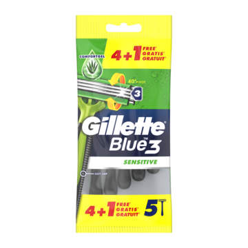 Gillette Blue3 Gevoelige Huid Wegwerpmesjes Voor Mannen x5