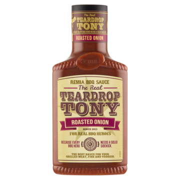 Remia BBQ Sauce The Real Teardrop Tony Roasted Onion 450ml