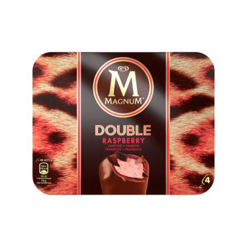 Magnum IJs Double Raspberry 4 Stuks
