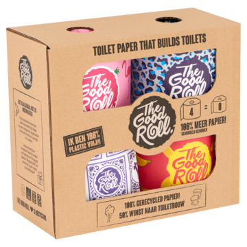 The Good Roll Maxi Rol Toiletpapier 4 Stuks