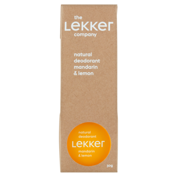 The Lekker Company Natural Deodorant Mandarin & Lemon 30g