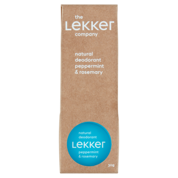 The Lekker Company Natural Deodorant Peppermint & Rosemary 30g