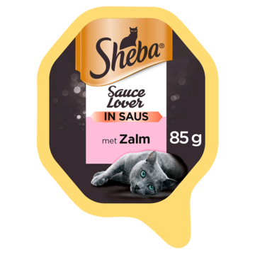 Sheba Sauce Lover Kuipje - Zalm - Kattenvoer - 85g