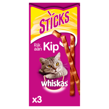 Whiskas Sticks - Kip - Kattensnack - 3 Stuks