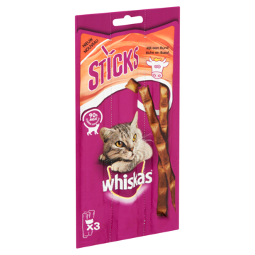 Whiskas Sticks - Rund - Kattensnack - 3 Stuks