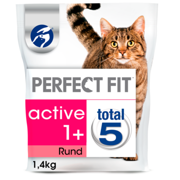 Perfect Fit Active 1+ Adult Brokjes - Rund - Kattenvoer - 1, 4kg