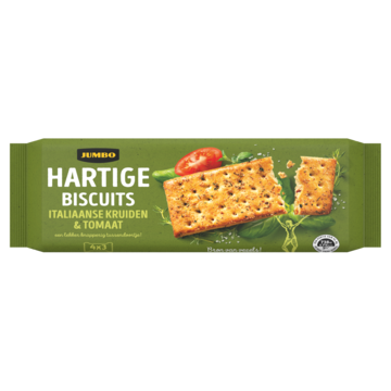 Jumbo Hartige Biscuits Italiaanse Kruiden & Tomaat 4 x 41, 4g