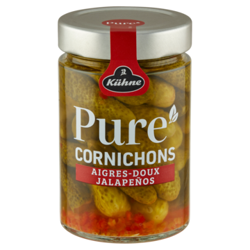 Kühne Pure Cornichons Jalapeños 310g