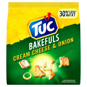 TUC Bakefuls zoutjes Cream Cheese & Onion 80g
