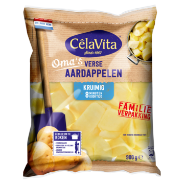 CêlaVíta Oma's Aardappelen Kruimig Familie Verpakking 900g