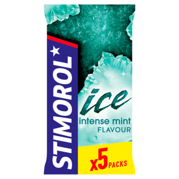 Stimorol Ice kauwgom Intense Mint Suikervrij 5 x 14g