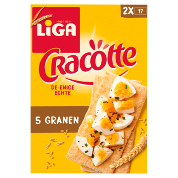 LIGA Cracotte 5 Granen Cracker 2 x 17 Crackers 250g